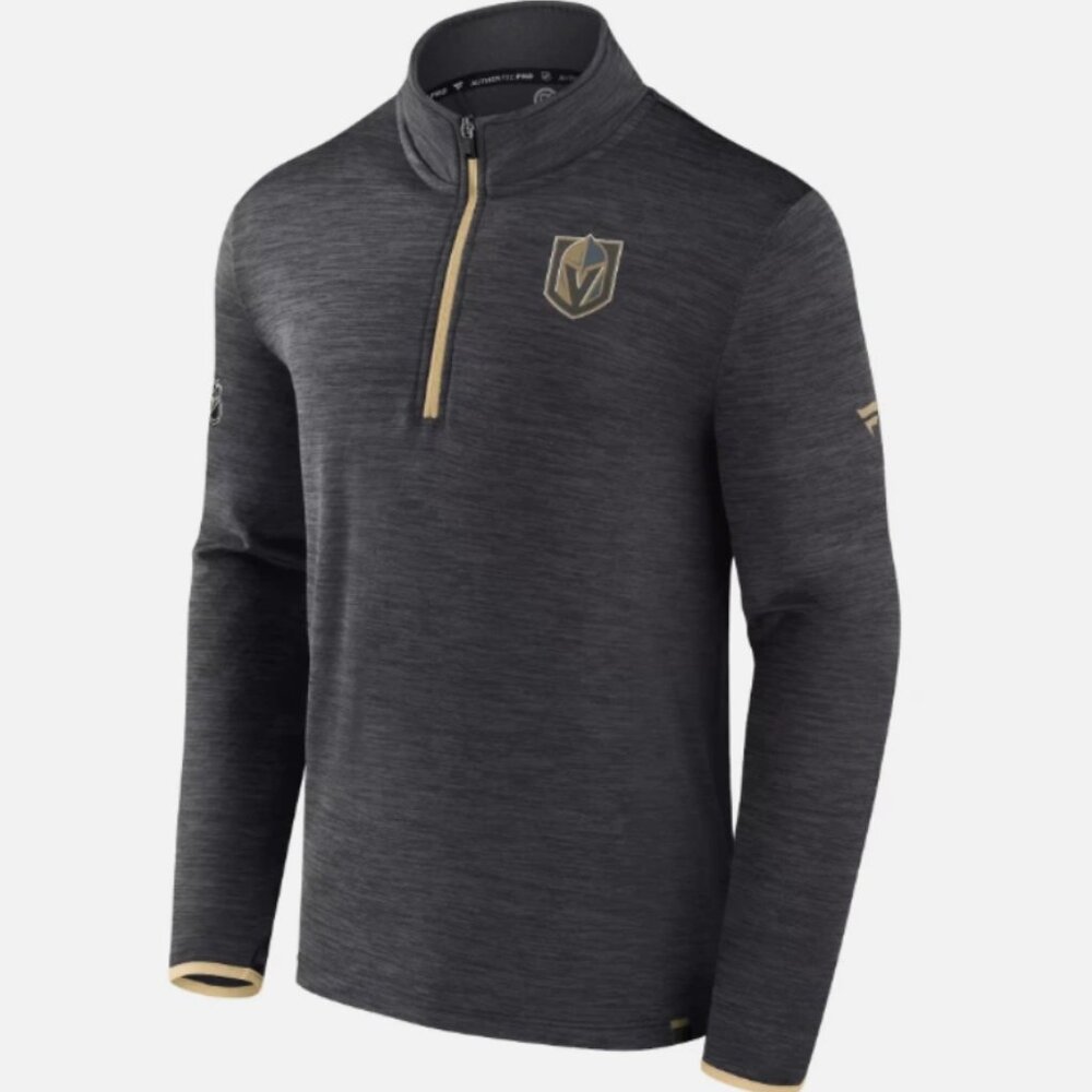 NHL Adult Vegas Golden Knights Grey Lightweight Pullover Shirt - Picture 2 of 2